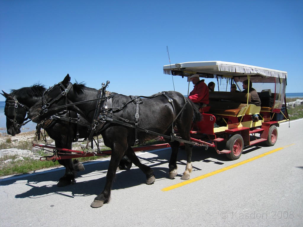 Mackinaw Island Area May 2008 0667.jpg - May 24 2008 a trip to Mackinac City for a 5 M race and a visit to Mackinac Island. A day to the UP, Paradise, Whitefish Point and Tahquamen Falls. This was followed by trips to Petoskey and Charlevoix.